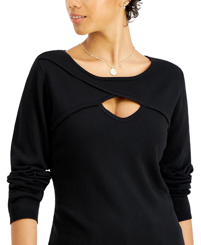 Fever Cutout Sweater And Reviews Sweaters Women Macys
