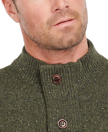 Barbour Men's Tisbury Regular-Fit Flecked Full-Zip Sweater & Reviews ...