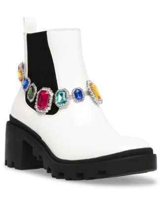 Betsey Johnson Women's Jenesis Jeweled Moto Booties - Macy's