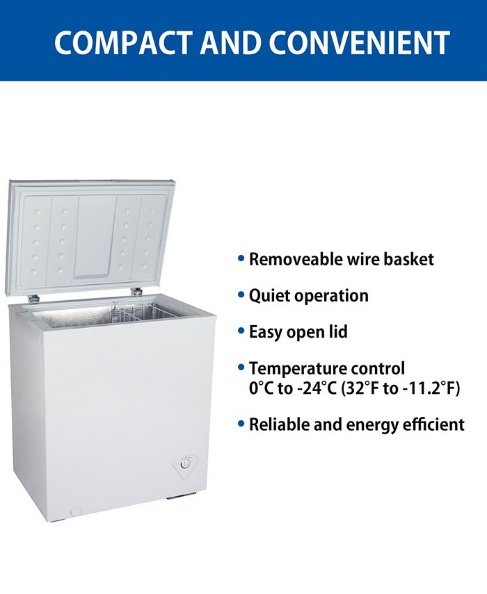Koolatron Compact Chest Freezer, 5' Cubic Macy's