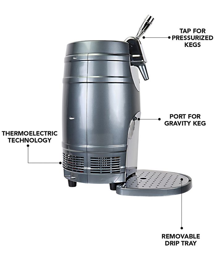 Koolatron Mini Beer Keg Cooler with Dual Taps, 5 L Macy's