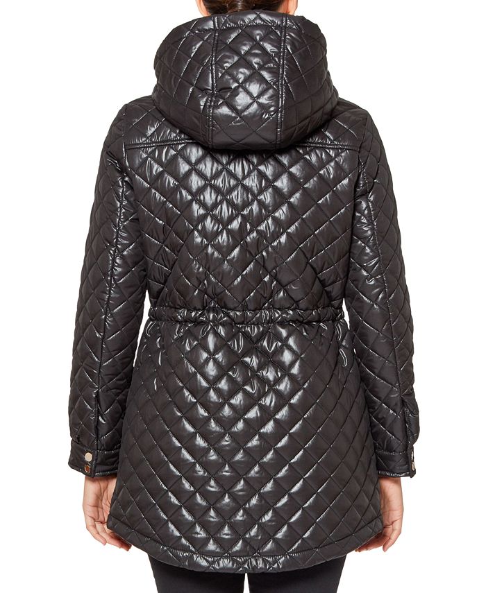 kate spade new york Women's Hooded Quilted Anorak Coat, Created for