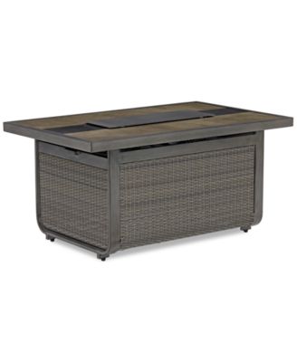 Ellsworth Outdoor Rectangular Fire Pit, Created for Macy's