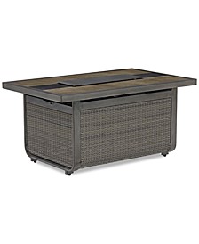 Ellsworth Outdoor Rectangular Fire Pit, Created for Macy's