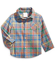 Baby Boys Cotton Multi-Color Plaid Flannel Shirt, Created for Macy's