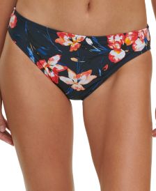 Floral-Print Bikini Bottoms