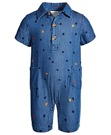 Baby Boys Cotton Denim Coverall, Created for Macy's