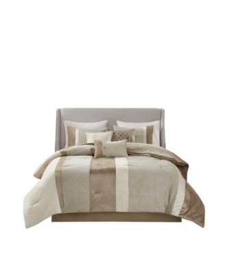 Photo 2 of KING SIZE Madison Park Wagner 7-pc. Midweight Comforter Set
The set includes Comforter - 2 shams -  Bedskirt and 3 decorative pillow