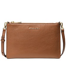Jet Set Large Leather Double Pouch Crossbody