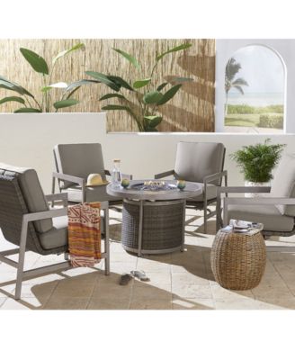 Charleston Outdoor 5-Pc. Chat Set (1 Fire Pit & 4 Rocker Chairs), Created for Macy's