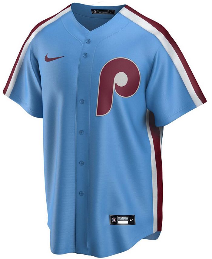 Mike Schmidt 1984 Philadelphia Phillies Cooperstown Blau Trikot