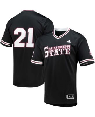売れ筋商品|||アディダス Tシャツ トップス レディース Men's Black Mississippi State Bulldogs Replica V-Neck Baseball Jersey Black adidas Men's Black Mississippi State Bulldogs Replica V-Neck