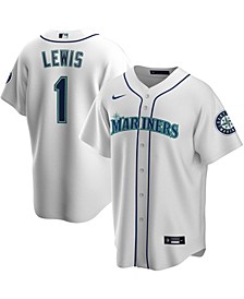 Men's Kyle Lewis White Seattle Mariners Replica Player Name Jersey
