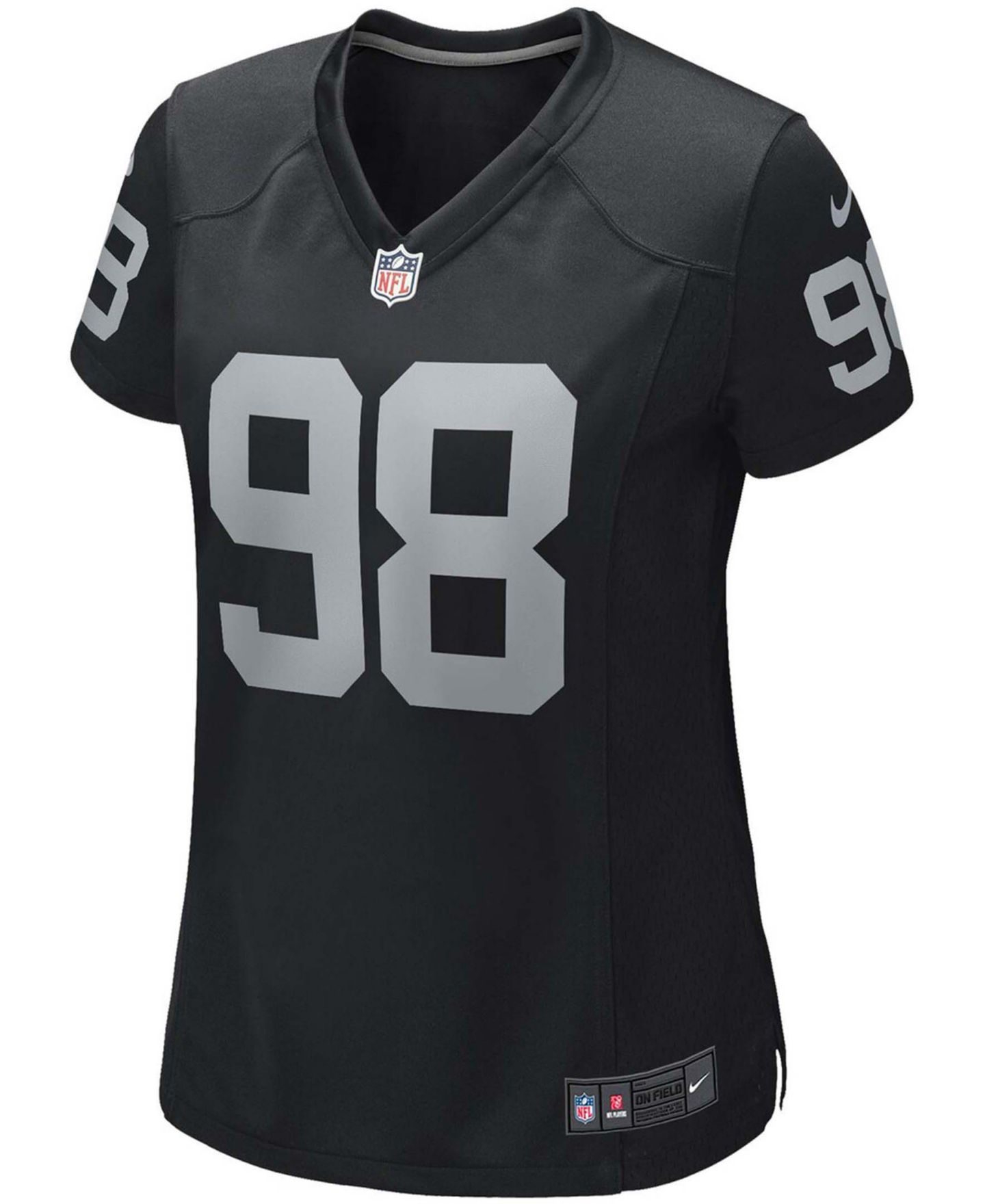 Женский топ Nike Maxx Crosby Black Las Vegas Raiders Game Jersey — фото 3