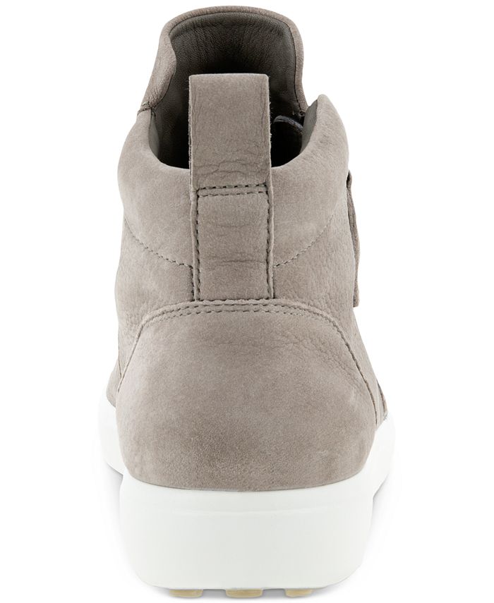 Ecco Size 7-7.5 Women's Light Gray Solid Ankle Booties