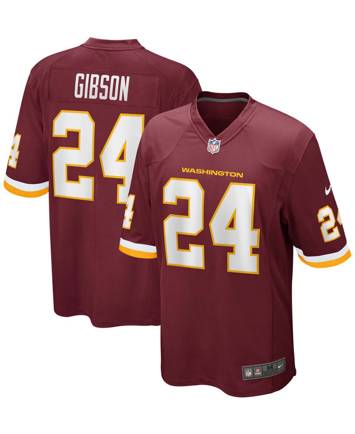 Men's Antonio Gibson Burgundy Washington Football Team Player Game Jersey