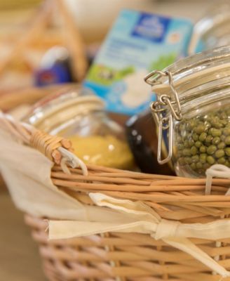 Oval Willow Basket with Double Drop Down Handles