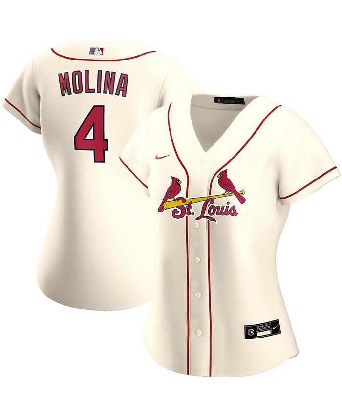 Women's Nike Yadier Molina Cream St. Louis Cardinals Alternate Replica Player Jersey