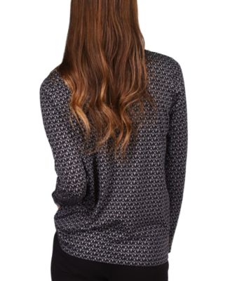 【032C】MIKE KELLY Long Sleeve BLACK Michael Kors Logo-Print Long-Sleeve T-Shirt - Macy's