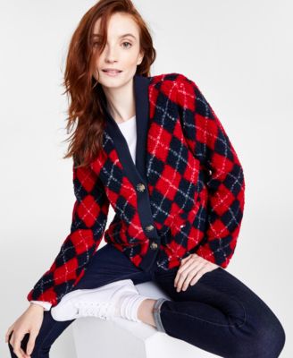 Tommy Hilfiger - Argyle-Print Cardigan