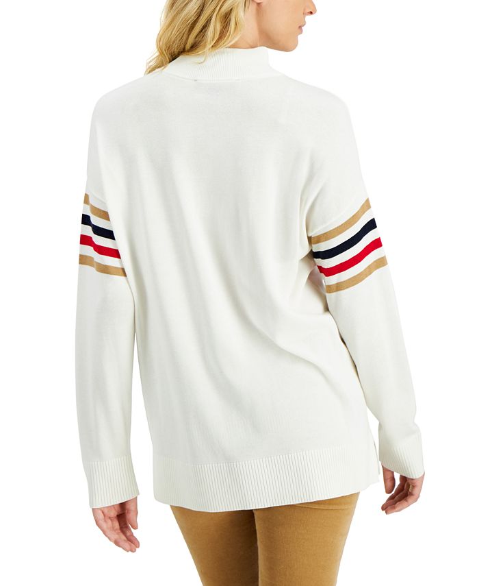 tommy mock neck
