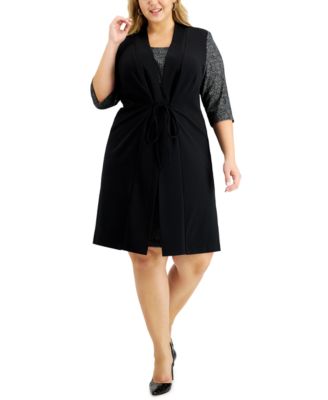 Connected - Plus Size Jacket Dress