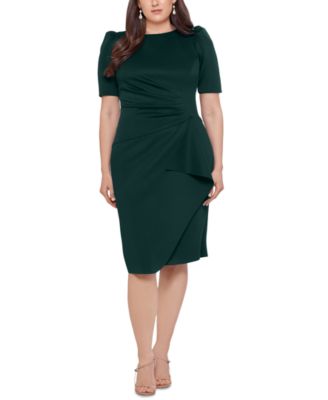 plus size hunter green dress
