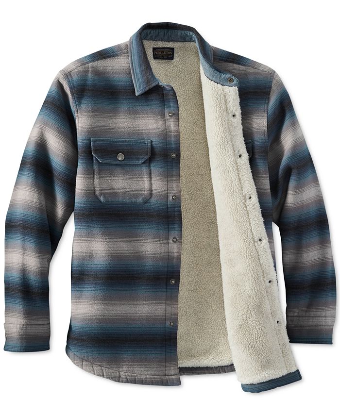 Pendleton fleece lined shirt jacket online