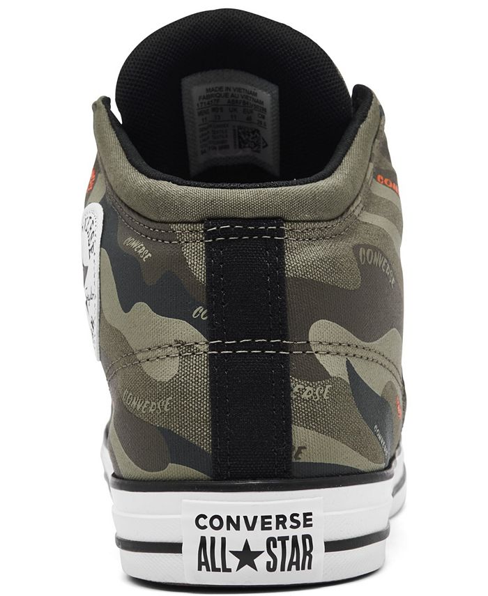 Converse Men's High Street Mid Hybrid Camo Casual Sneakers from Finish ...