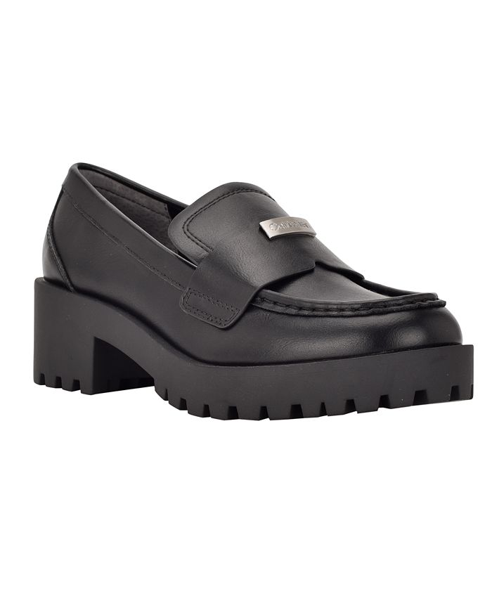Calvin Klein Women's Marli Lug Sole Casual Loafers & Reviews - Flats &  Loafers - Shoes - Macy's