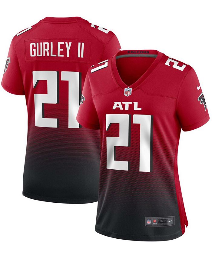 Black Todd Gurley II Men Game Jersey White Red Falcons 