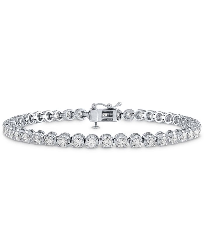 Macy's IGI Certified Diamond Tennis Bracelet (6 ct. t.w.) in 14k White ...