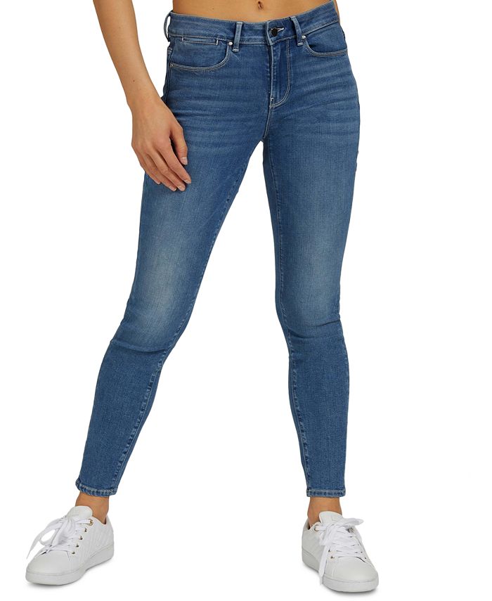 GUESS Mid Rise Rhinestone Jeggings Macy s
