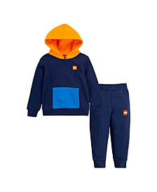 Toddler Boys Pullover Hoodie and Pants, 2 Piece Set