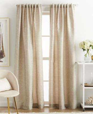 Martha Stewart Collection Fresco Backtab Lined Curtain Panels Created For Macys In Champagne
