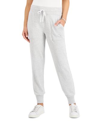 Style & Co - Heathered Brushed Knit Joggers, Created for Macy's