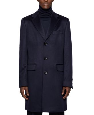 hugo boss cashmere coat mens