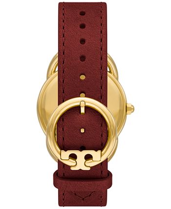 Tory Burch - Women's Red Leather Strap Watch 32mm