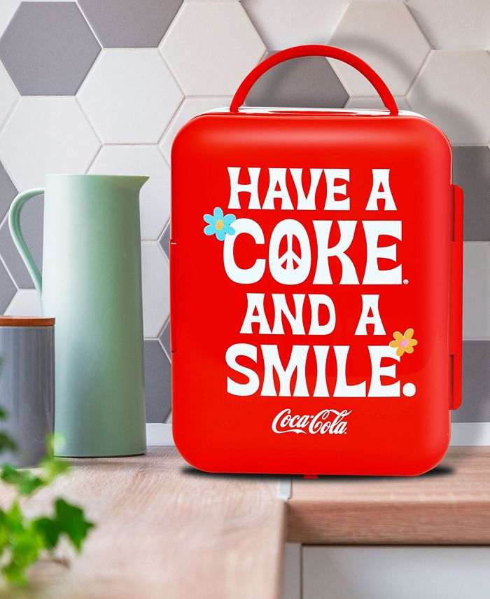 CocaCola Smile 1971 Series Portable 6 Can Thermoelectric Mini Fridge Macy's