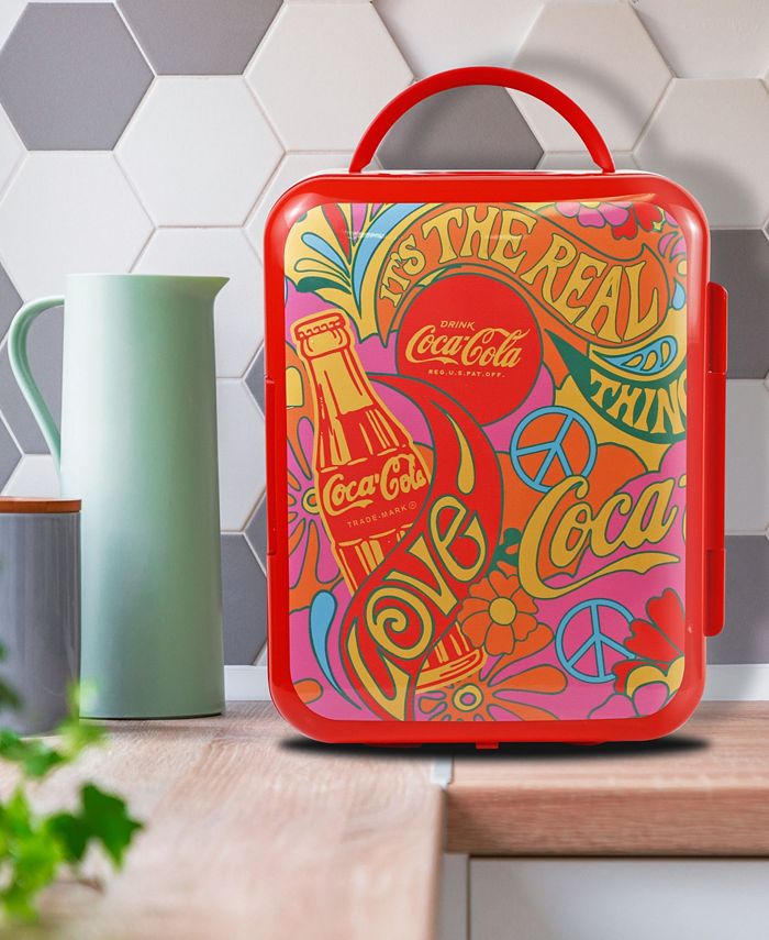 CocaCola Peace 1971 Series Portable 6 Can Thermoelectric Mini Fridge Macy's
