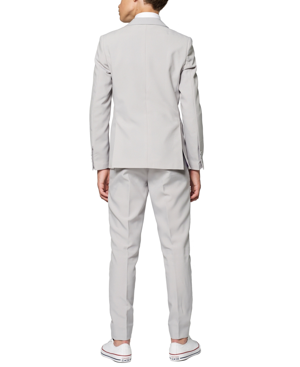 Opposuits Big Boys GroovySlim Fit Solid Suit - Grey
