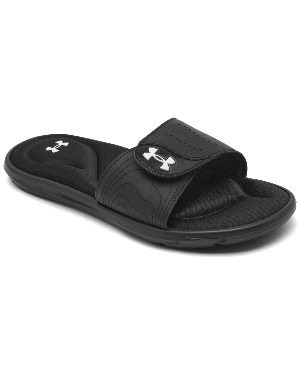 Under Armour Women's Ignite Ix Slide Sandals From Finish Line In Black