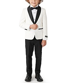 Little Boys 3-Piece Pearly Solid Tuxedo Set