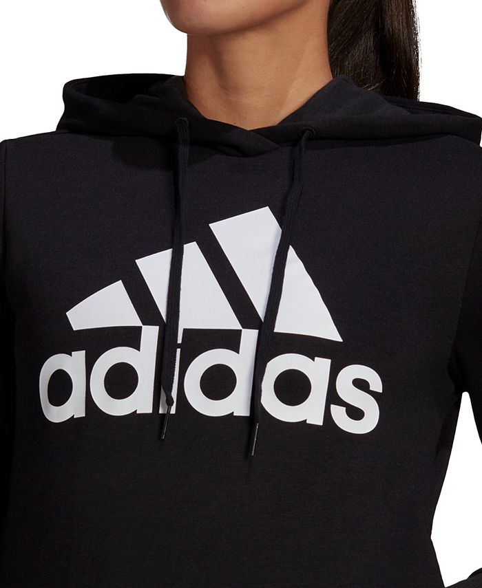 adidas Women's Logo Fleece Sweatshirt Hoodie & Reviews Tops Women Macy's
