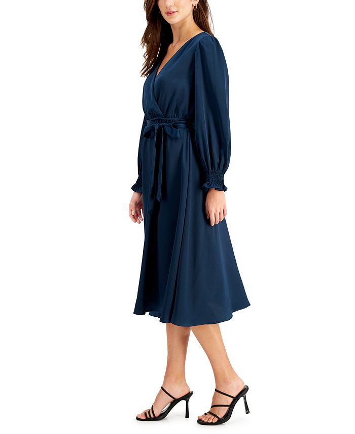 Taylor Belted Midi Dress & Face Mask & Reviews - Dresses - Women - Macy's
