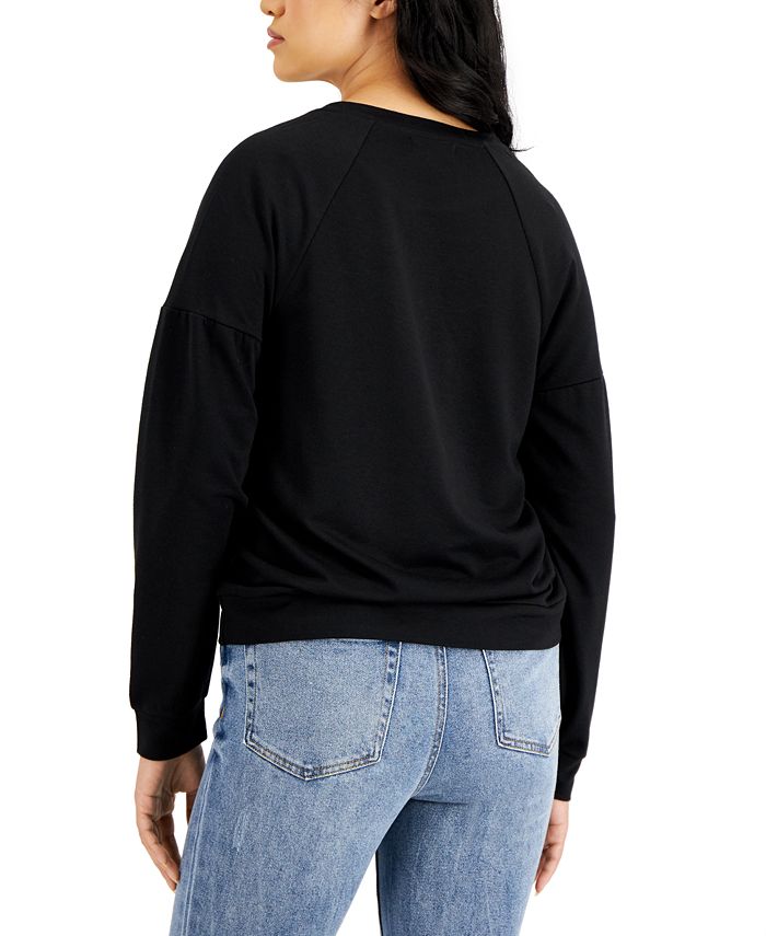 Tenny Cashmere Blue Puff Sleeve Sweatshirt
