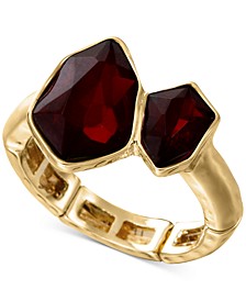 Gold-Tone Double Stone Stretch Ring, Created for Macy's
