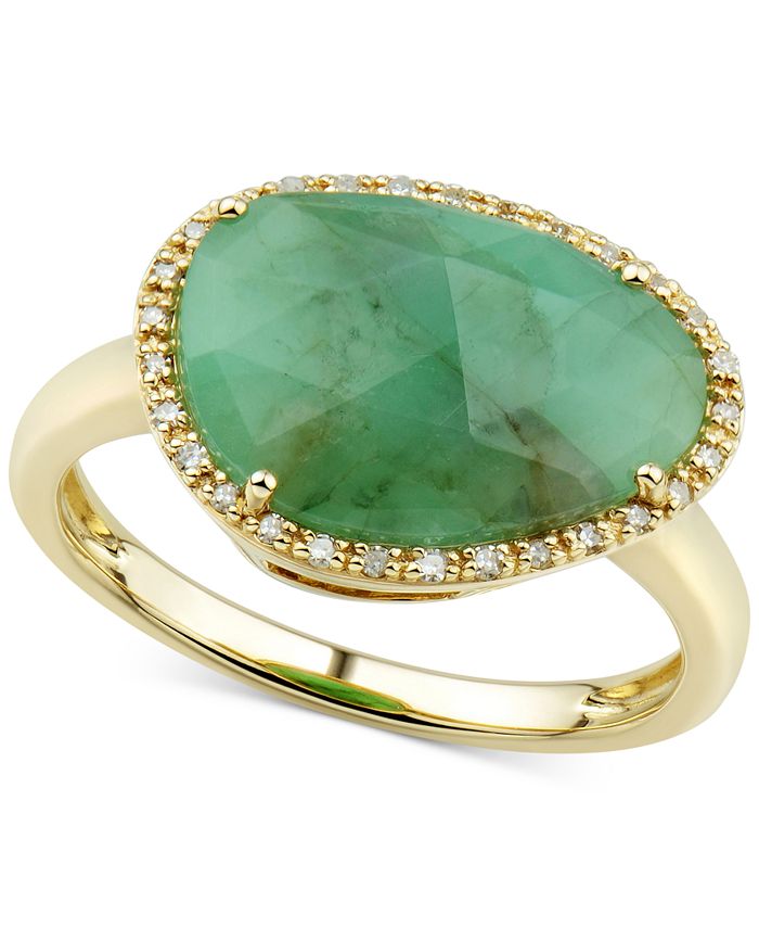 Macy's discount emerald ring