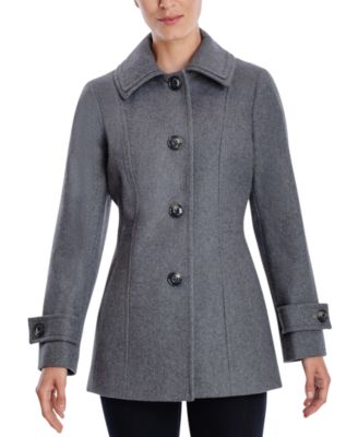 macys womens black peacoat