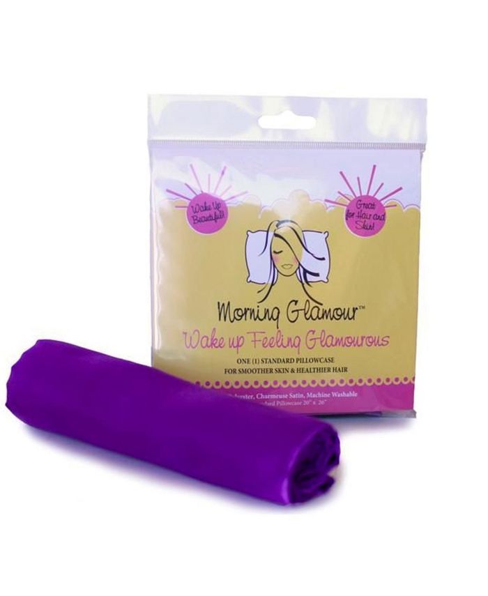 Morning Glamour Satin Solid Standard Pillowcase Macy's